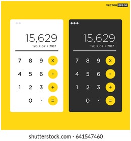Calculator Interface Card UI Design for Phone