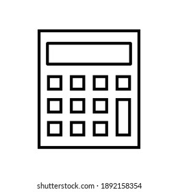 vector de estilo de línea iónica de cálculo para su elemento de diseño