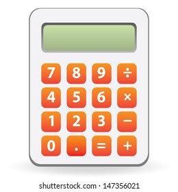 calculator isolated