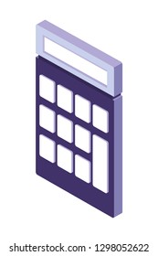 calculator isolated icon