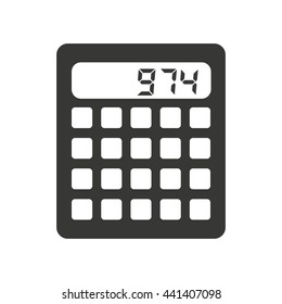 calculator isolated icon design