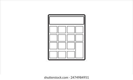 calculadora aislada icono diseño de Ilustración vectorial sobre fondo blanco.