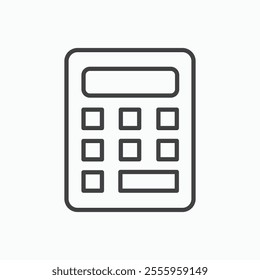 Calculator isolated icon. vector illustration.