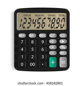 Calculator. Isolated object. White background. Vector Image.
