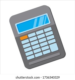 Calculator isolated on a white background. Flat. Vector illustration