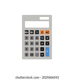 CALCULATOR ISOLATED ON WHITE BACKGROUND