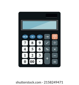 Calculator isolated on white background