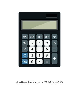 Calculator isolated on white background