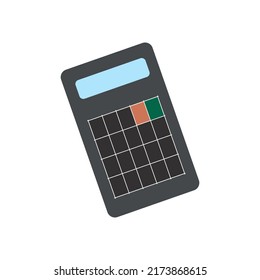 Calculator isolated on white background