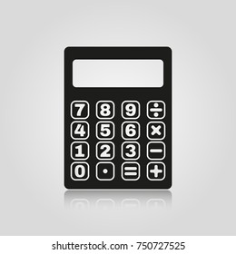 Calculator isolated on white background. Stock - Vector illustration for your design and business