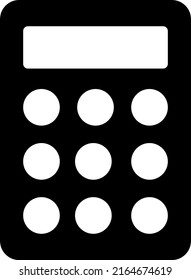 A calculator isolated vector icon.
