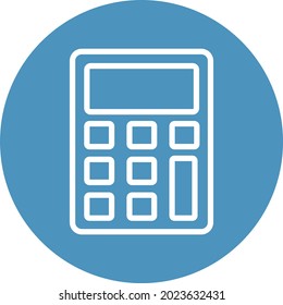 Icono del vector aislado de la calculadora que puede modificar o editar fácilmente

