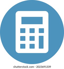 Icono del vector aislado de la calculadora que puede modificar o editar fácilmente

