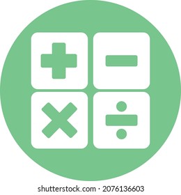 Icono del vector aislado de la calculadora que puede modificar o editar fácilmente

