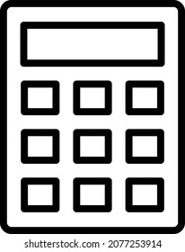 Calculator Isolated Vector icon which can easily modify or edit

