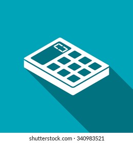 calculator isometric 3d icon