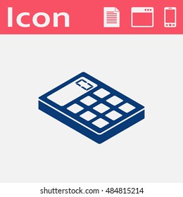 calculator isometric 3d icon