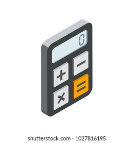 Icono isométrico de la calculadora