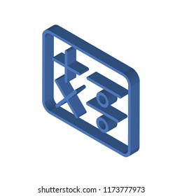 Calculator isometric left top view 3D icon