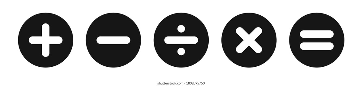 Calculator key vector symbol on white background. Mathematics sign. EPS 10.
