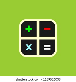Calculator keys vector icon