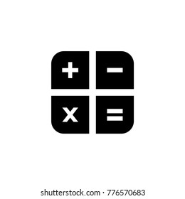 Calculator keys vector icon
