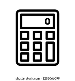 calculator line icon
