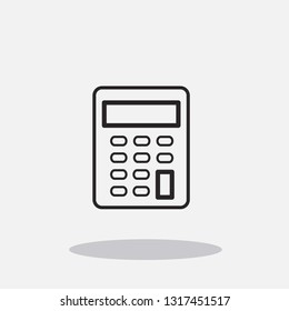 Calculator line icon