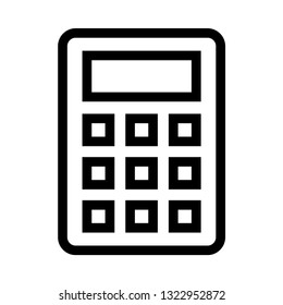 calculator line icon