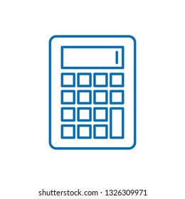 Calculator line icon