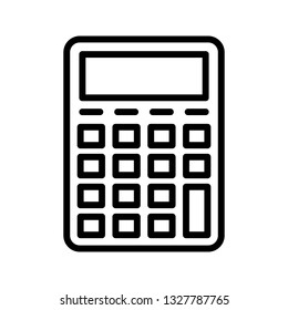calculator line icon 
