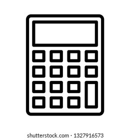 calculator line icon 