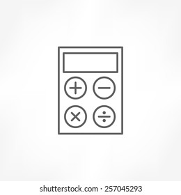 calculator line icon