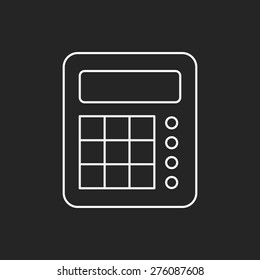 calculator line icon