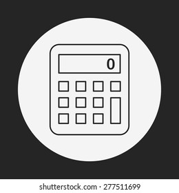 calculator line icon