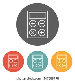 calculator line icon