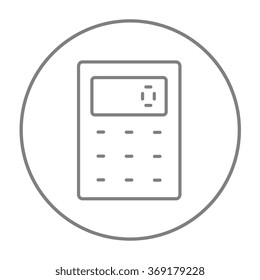 Calculator line icon.