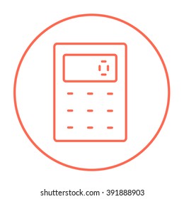 Calculator line icon.