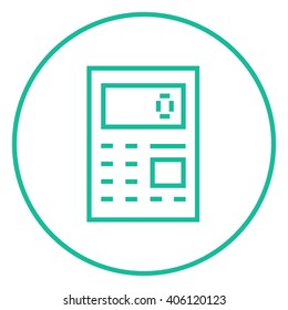 Calculator line icon.