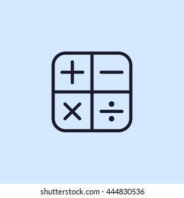calculator line icon
