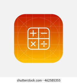 calculator line icon