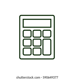 Calculator line icon
