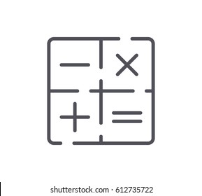 Calculator Line Icon