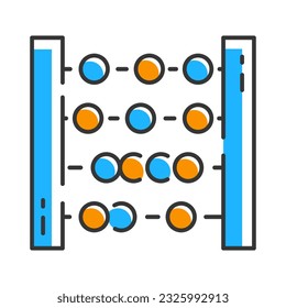 Calculator line icon. Business minimalistic icon