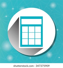 Calculator Line icon design, vector illustration eps10