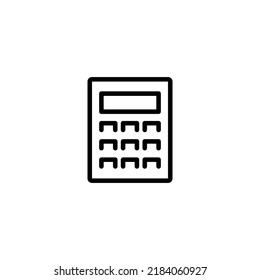 Diseño vectorial de icono de línea de cálculo