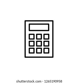 calculator line simple icon
