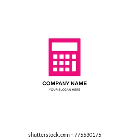 Calculator logo design vector sign template