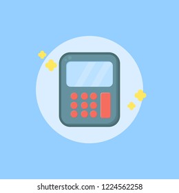 calculator logo icon flat design