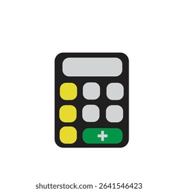 calculator logo icon illustration flat